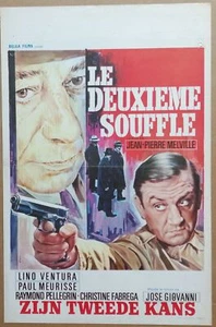 ZWEITER SOUFFLE Jean Pierre Melville Original Belgisches Kino Poster '66 - Bild 1 von 1