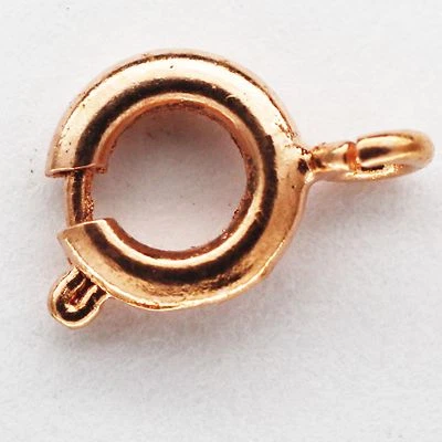 Spring Ring Clasps Necklace Bracelet Bright Copper Tone Pack of 100 - Image 1 of 3