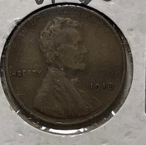 1910 Rare Lincoln Wheat Cent 1c US Coin Bronze Wheatie Very Fine. Bx12.75 - Picture 1 of 2