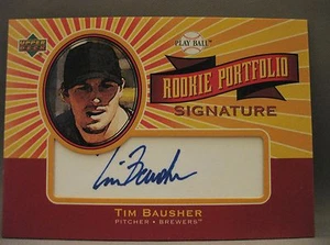 TIM BAUSHER 2004 CUBIERTA SUPERIOR PLAY BALL PORTAFOLIO NOVATO FIRMA NOVATO AUTOMÁTICO - Imagen 1 de 1