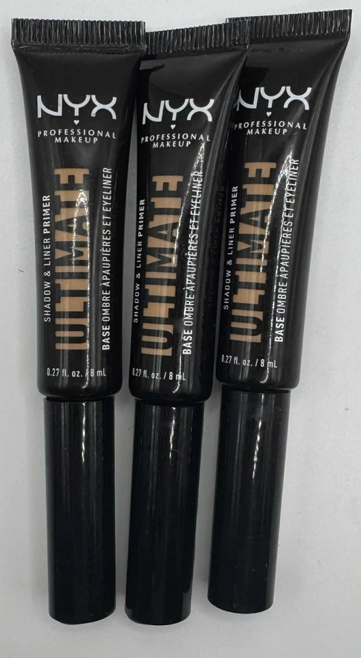Imprimación de sombras y delineadores 3PK NYX ~ 0,27 FL OZ CADA UNO ~ PROFUNDIDAD MEDIA ~ SELLADA Foto 1 de 2