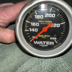 AUTOMETER PRO-COMP LIQUID FILLED 2 5/8” Mechanical WATER TEMPERATURE GAUGE - Picture 1 of 6