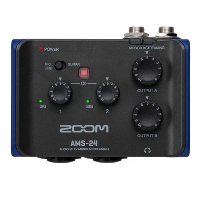 Zoom AMS-24 2x4 USB Audio Interface for Music and Streaming - Image 1 of 4
