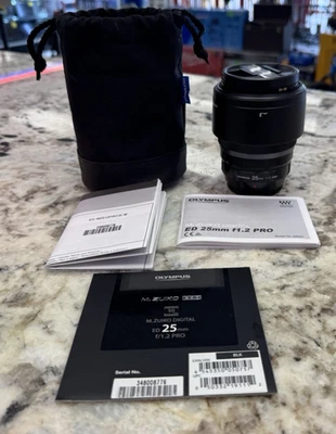 [Unused No Box] OLYMPUS M.ZUIKO DIGITAL ED 25mm F1.2 PRO Lens From JAPAN - Image 1 of 4