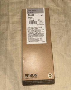 10-2021 NOWY ORYGINALNY EPSON T6067 JASNOCZARNY 220ml K3 INK STYLUS PRO 4800 4880 - Zdjęcie 1 z 4