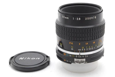 【N MINT+++】Nikon Ai-s AIS Micro Nikkor 55mm f/2.8 MF Macro Lens - Image 1 of 4