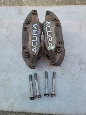 🛑 2005-2012 Acura RL Advics Front 4 piston Calipers OEM Upgrade Accord Civic - Image 1 of 4