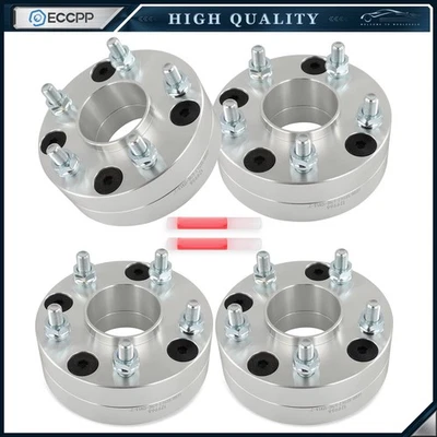 4Pcs 2" 4x100 to 5x4.5 Wheel Adapters 12x1.5 For Honda 4x100 Convert to 5x114.3 - Image 1 of 4