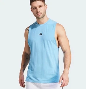 Camiseta sin mangas de entrenamiento Adidas para hombre talla XS NUEVA CON ETIQUETAS precio de venta sugerido por el fabricante $30 - Imagen 1 de 2