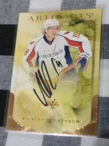 Nicklas Backstrom Signed Artifacts Hockey Card Washington Capitals - Picture 1 of 1