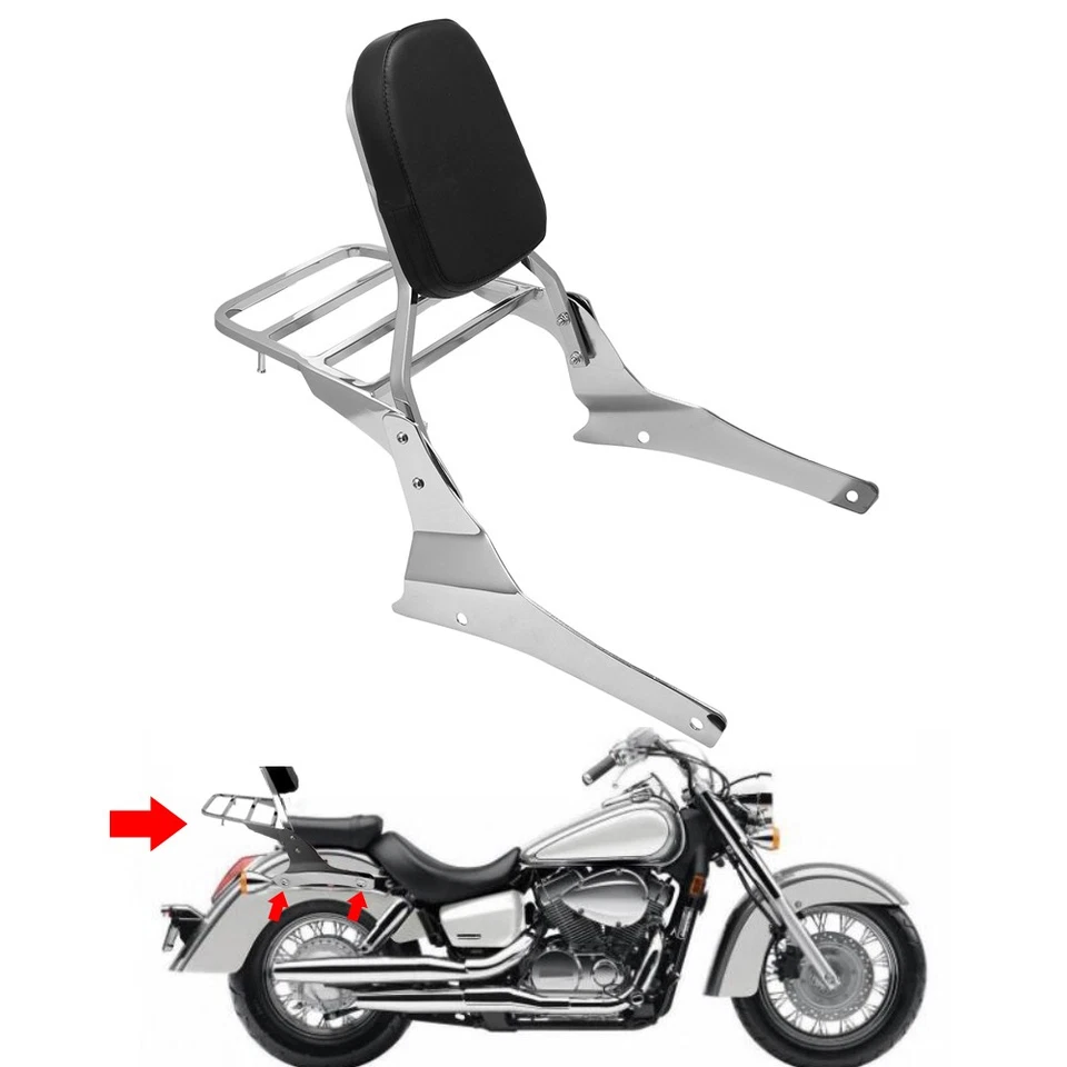 Rear Sissy Bar Backrest Luggage Rack For Suzuki Volusia VL800 Boulevard M50 C50 Foto 1 de 4