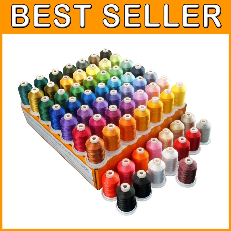 Professional Polyester Embroidery Thread Set - 64 Colors - Image 1 of 4