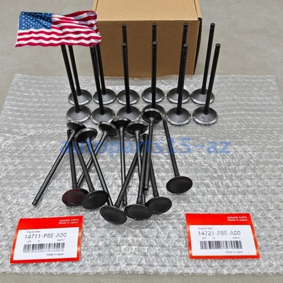 24Pcs Intake Exhaust Valves Fit for 2003-2007 Honda Accord EX LX 3.0L Foto 1 de 4