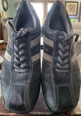 Мужские повседневные кроссовки GBX Raider Oxford размер 11 M черные кожа на шнуровке - Изображение 1 из 4