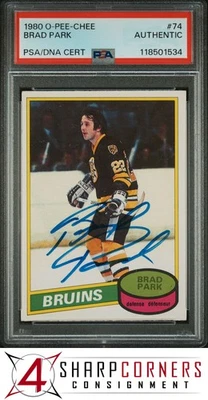 1980 O-PEE-CHEE #74 BRAD PARK HOF PSA ADN auténtico automático Foto 1 de 2