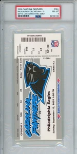 2009 LeSean McCoy NFL Debut Philadelph Eagles Carolina Panthers Ticket PSA 8 - Bild 1 von 5