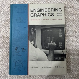 FREE SHIP! Engineering Graphics - J. S. Rising, M. W. Almfeldt 1970 PRISTINE - Foto 1 di 11