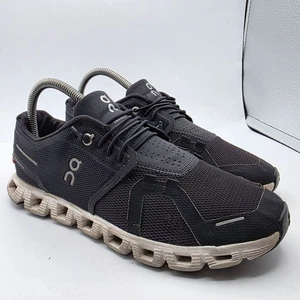 On Cloud 5 Womens Size 8 Black White Lightweight Performance Athletic Shoes - Picture 1 of 13