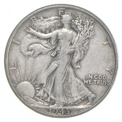 Medio dólar XF Walking Liberty 1943 90 % plata *6401 Foto 1 de 4