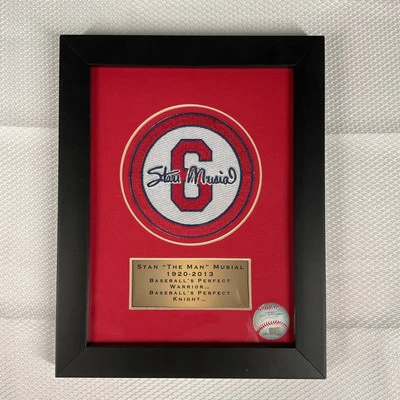 Stan Musial Framed 2013 Uniform Patch Plaque St. Louis Cardinals Limited Edition - Image 1 of 4