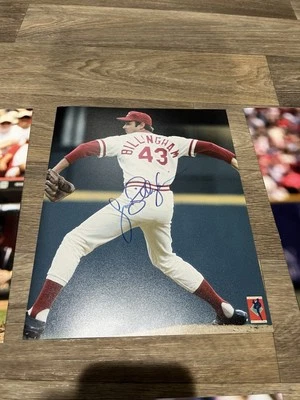 Jack Billingham Cincinnati Reds Autographed 8x10 Photo HOF COA BIG RED MACHINE - Image 1 of 2