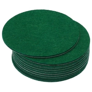 10PCS 6.5 Inch Dia Lamp Base Felt Dark Green Adhesive Felt 2mm Thickness - Picture 1 of 7