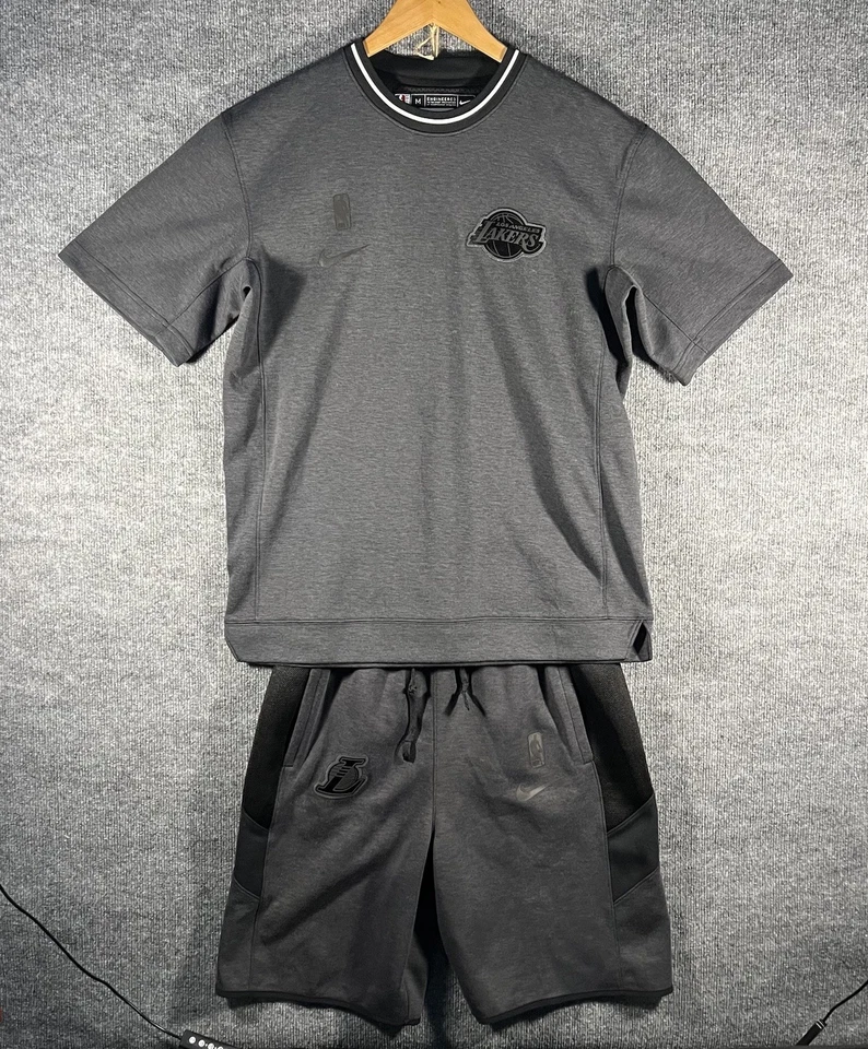 Nike NBA LA Lakers Dri-Fit Black Warm Up Shooting Shirt / Shorts Men Medium Gray - Image 1 of 4
