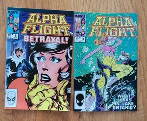 2 Stück Alpha Flight Marvel Comics #8 & #14 1984 - Bild 1 von 4