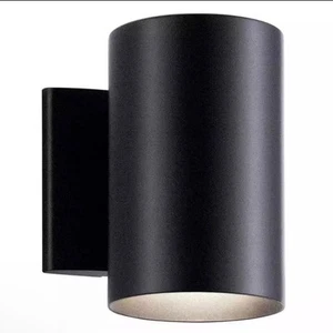 KICHLER Independence 7 in. 1-Light Black Outdoor Hardwired Wall Lantern Sconce - Picture 1 of 6