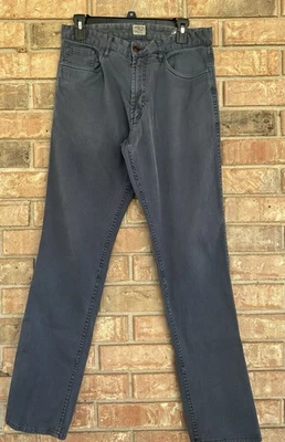 Pantalones de mezclilla Faherty elásticos de felpa para hombre talla 32X31 azules ajustados rectos Foto 1 de 4