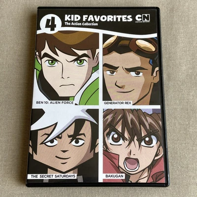 Ben 10 Alien Force / Generator Rex / Secret Saturdays / Bakugan (DVD 4-Disc) + - Image 1 of 4