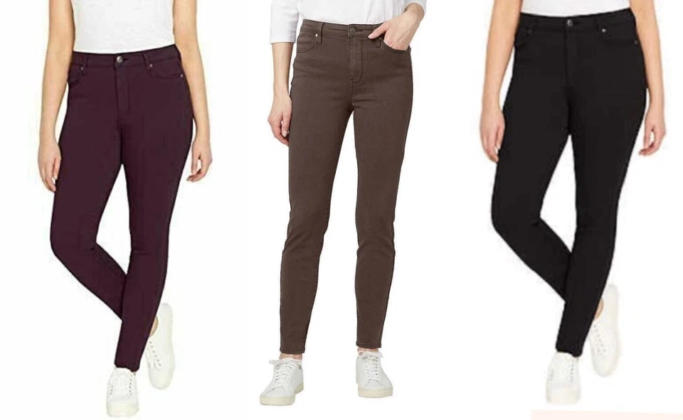 Pantalón de mezclilla ajustado elástico suave tiro alto Hanna Buffalo para mujer talla 24/44 NUEVO Foto 1 de 1