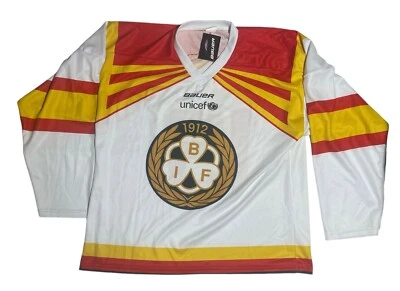 Brynäs IF Hockey Club, camiseta BAUER con NÚMERO, nueva/etiqueta, BLANCA,TALLA HOMBRE MEDIANA Foto 1 de 2