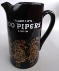 Vintage Seagram?S 100 Pipers Scotch Ceramic Water Bar Pitcher