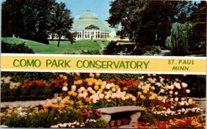 Minnesota Postcard Como Park Conservatory St. Paul MN Mum Show Unposted - Photo 1/2