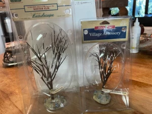 Lemax Village Accessory WInter Elms- Two NEW - Picture 1 of 14