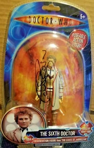 Figura de acción Doctor Who sexto doctor regeneración autógrafo firmado Colin Baker - Imagen 1 de 2