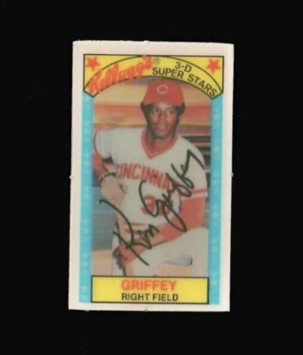 1979 Kellogg's #39 KEN GRIFFEY Reds NO CRACKS "1978 AB 614" Kelloggs NRMT - Image 1 of 2