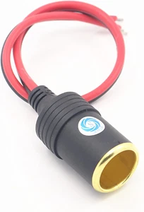 12V 30A Female Car Cigar Cigarette Lighter Socket Plug Connector Adapter - Picture 1 of 12