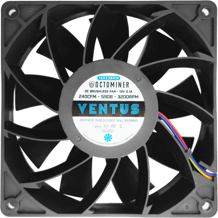 Original NEW Octominer Ventus High Performance 240CFM Miner Fan for X12/X8Ultra - Image 1 of 1