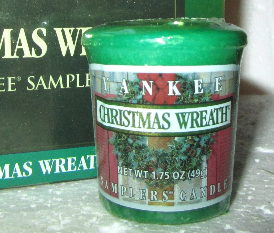 LOT OF 6 Yankee Candle Christmas "CHRISTMAS WREATH" Sampler Votives ~ RARE ~ NEW - Image 1 of 1