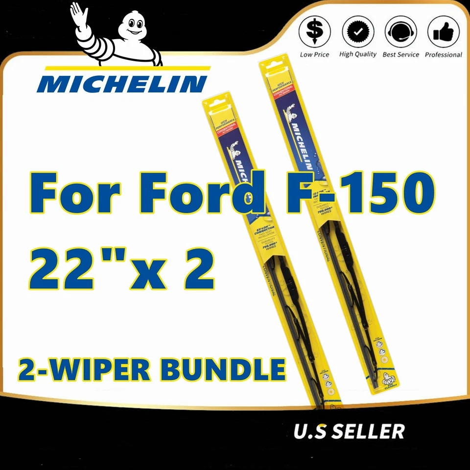 Paquete de 2 escobillas limpiaparabrisas para Ford F-150 1997 y 2009+ se adapta a F150 - 19220x2 Foto 1 de 4