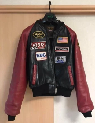 VANSON Single Riders Jacket Rare Vintage Bike Wear Size 38 US Including tariff - Image 1 of 4