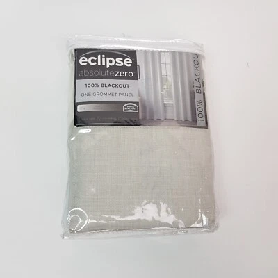 One Grommet Panel Absolute Zero 100% Blackout Taupe 40x108" Reduce Noise Energy - Image 1 of 4