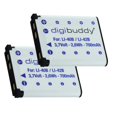 AKKUNAUT 2 x Premium Akku Fuji-Film Finepix JX500, JX520, JX550, JX580, JX590 - NP-45