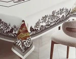 Mantel Faisán Spode Woodland Precioso Borde Floral Otoño 60 x 84 Oblongo ¡NUEVO! - Imagen 1 de 4
