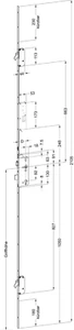 Winkhaus Automatikverriegelung T-AV3-F2060 92 M2 MC 20 mm Flachstulp 2 SR - Bild 1 von 2
