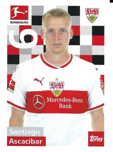 Topps Bundesliga 2018/2019 Sticker 251 Santiago Ascacibar VfB Stuttgart - Bild 1 von 3