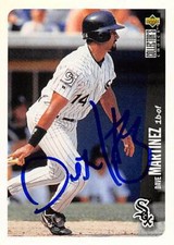 Dave Martinez autographed baseball card (Chicago White Sox) 1996 Upper Deck #499