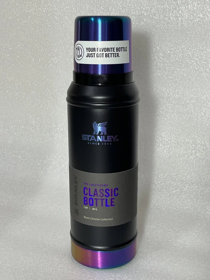 STANLEY BLACK CHROMA CLASSIC LEGENDARY BOTTLE 1.0 QT RARE IN HAND